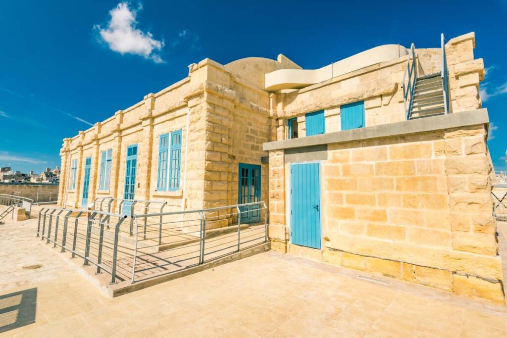 Barracks in Fort Saint Angelo, Birgu, Malta.