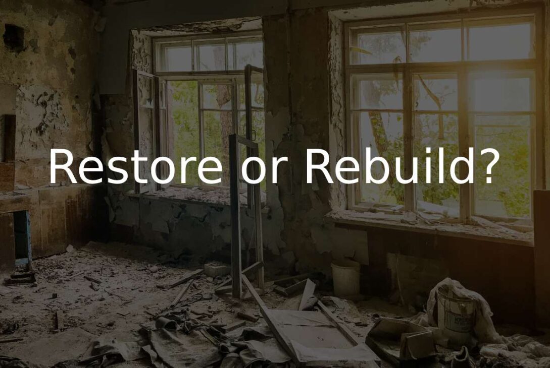 An abandoned Soviet military barracks in a military unit. Empty grunge abandoned ruined room with shabby walls and sunlight from large windows. Grungy warehouse basement background. Copy text space